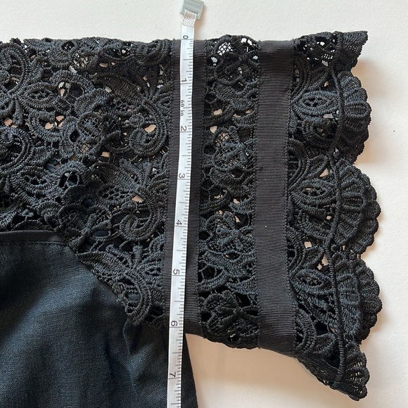 Escada Sport - see measurements, black linen lace dress - Picture 10 of 11